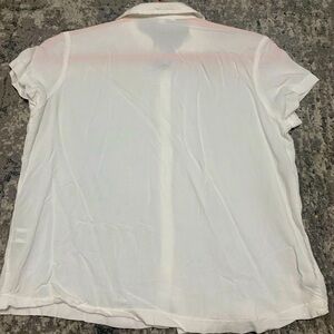 White Short Sleeve Button-Down Shirt - Size Small - Never Worn Perfect Condition